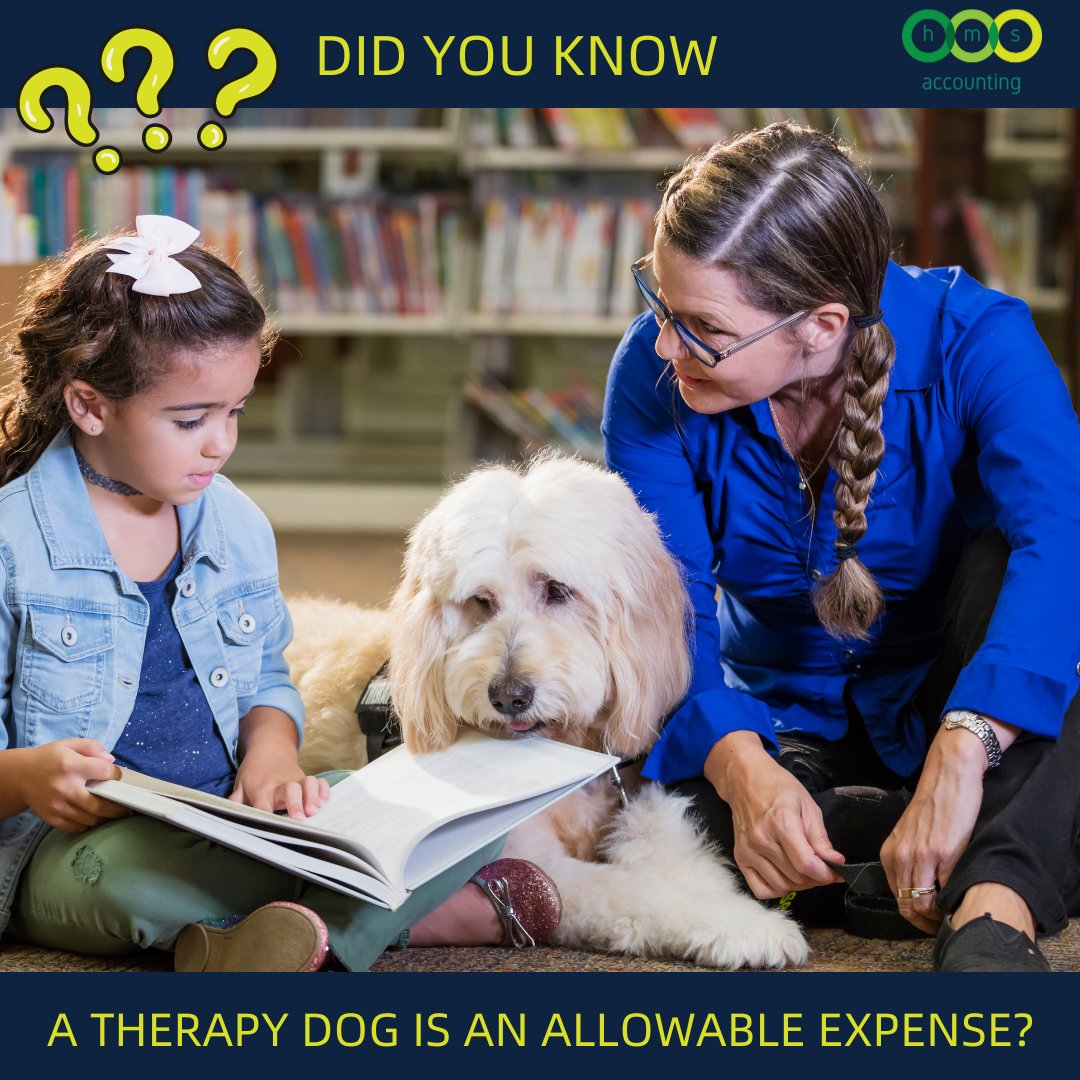 Providing you have a justified reason for introducing a therapy dog into your working environment it could be classed as an allowable expense.

Read more about it here
hmsaccounting.co.uk/post/are-thera…
