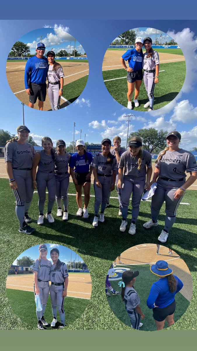 NationsM25's tweet photo. Had such an amazing camp at @McNeeseSoftball !! I had such a great time learning from @reesereynaa @LandreneauJames and @ShellieLandry while also getting to reconnect with an old teammate  @ava_davis_25 and getting to watch her do her thing on the diamond!💙💛 https://t.co/4ZEMcJ5F8A