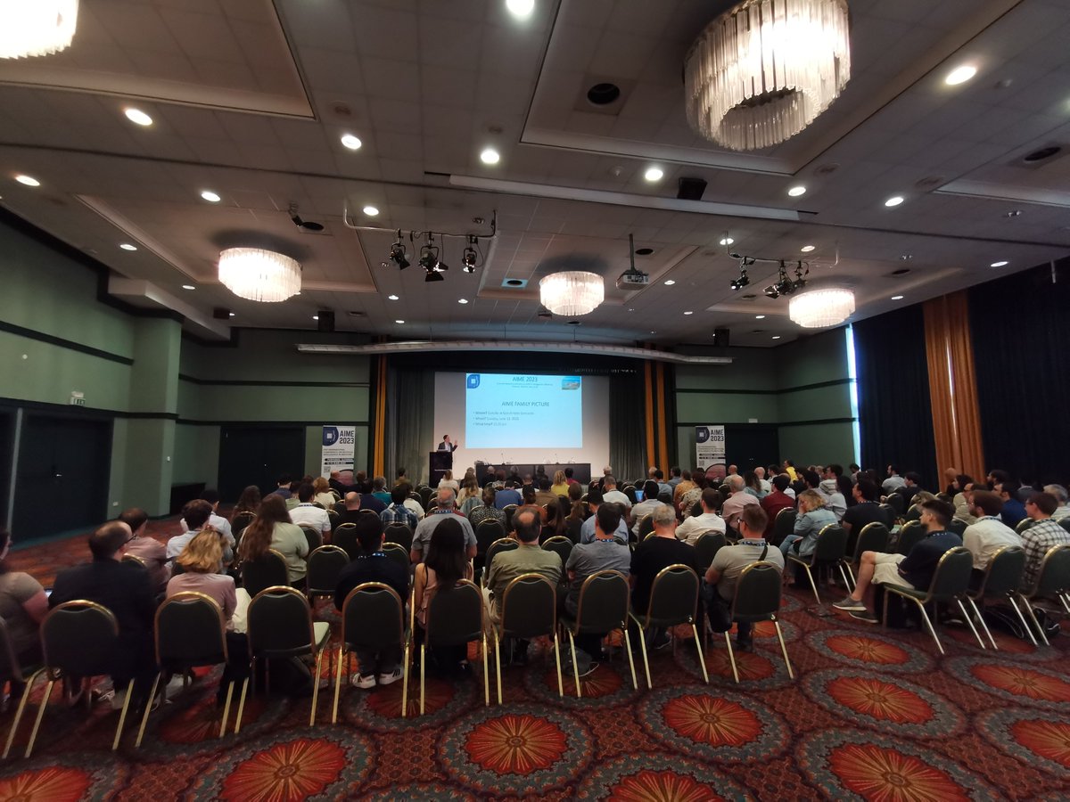 🎉 Exciting news - AIME23 was a success!  We have had 215 attendees from 27 countries.
Special thanks to dr. Zoran Obradovic, dr. Nada Lavrač,  dr. Aida Kamišalić Latifić @digitalSLO and dr. Dean Korošak.
Thank you to all the attendees and the organization team!