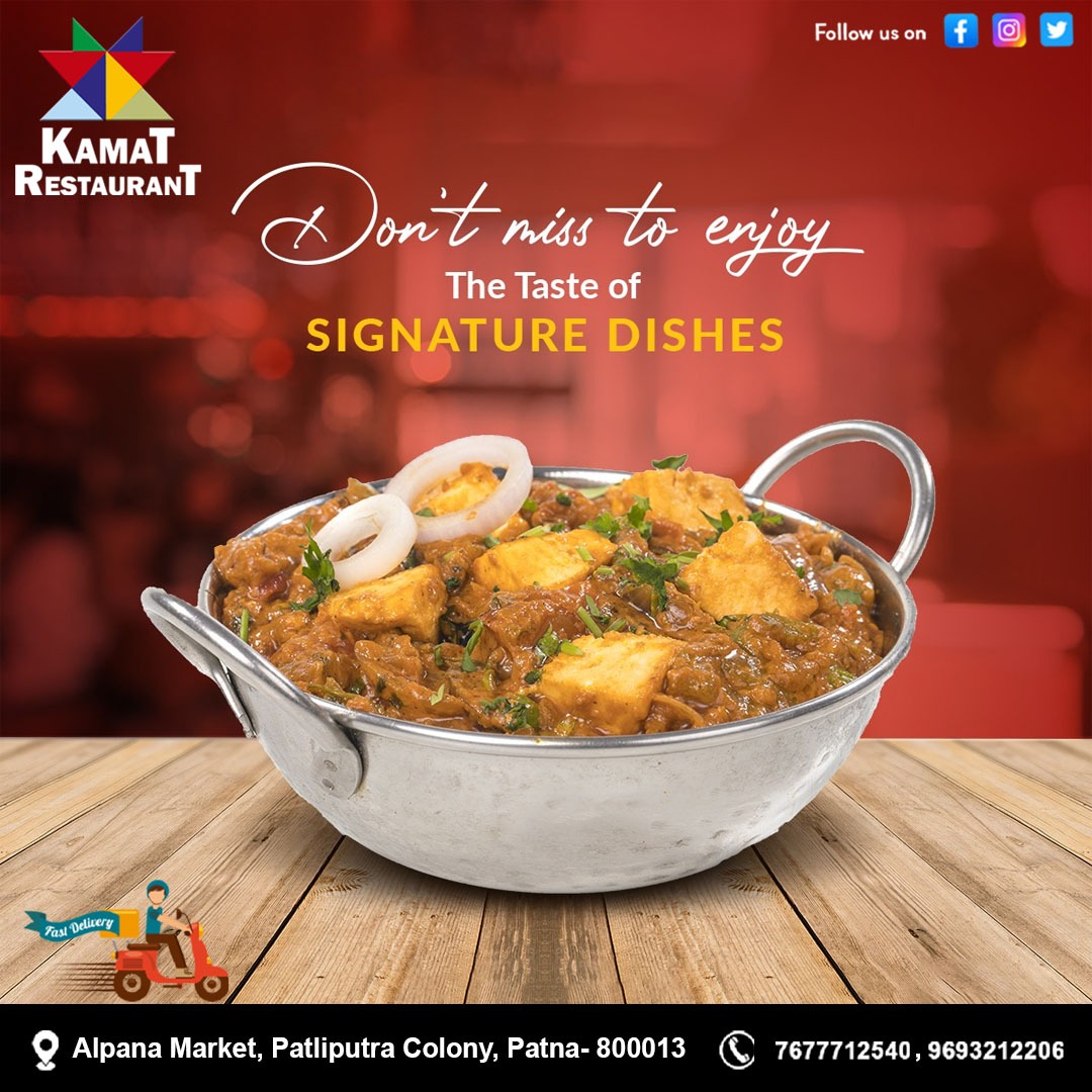 Hope you have an appetite for deliciousness.
Please call on :- 𝟎𝟔𝟏𝟐 - 𝟐𝟐𝟔𝟔𝟐𝟎𝟕 +𝟗𝟏 𝟕𝟔𝟕𝟕𝟕𝟏𝟐𝟓𝟒𝟎, +𝟗𝟏 𝟗𝟔𝟗𝟑𝟐𝟏𝟐𝟐𝟎𝟔
#homedelivery #Paneer #ButterMasala #PaneerButterMasala #Naan #DeliciousFood #kamatrestaurant #BestRestaurant #patnacity