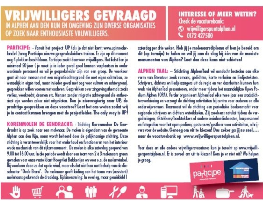 Vrijwilligerspunt Alphen tweet media
