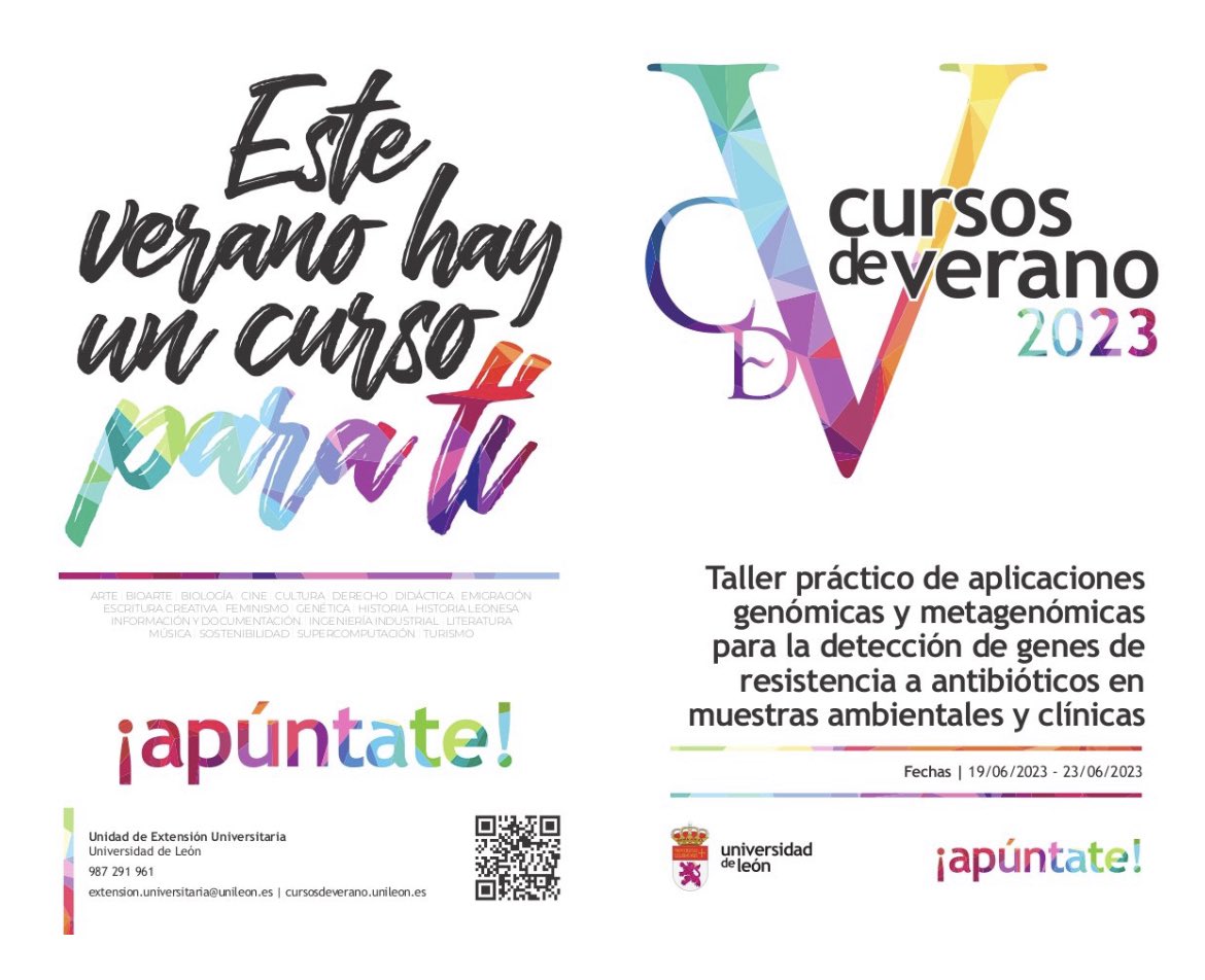 Miss_Salmonella's tweet photo. Quedan 3 días para comenzar la II Ed. Del curso de bioinformática de verano de la ULE!! plazas agotadas desde hace meses y todo preparado para aprender sobre #NGS y #ResistenciaAntibioticos #OneHealth https://t.co/oXQFdYA3Yy