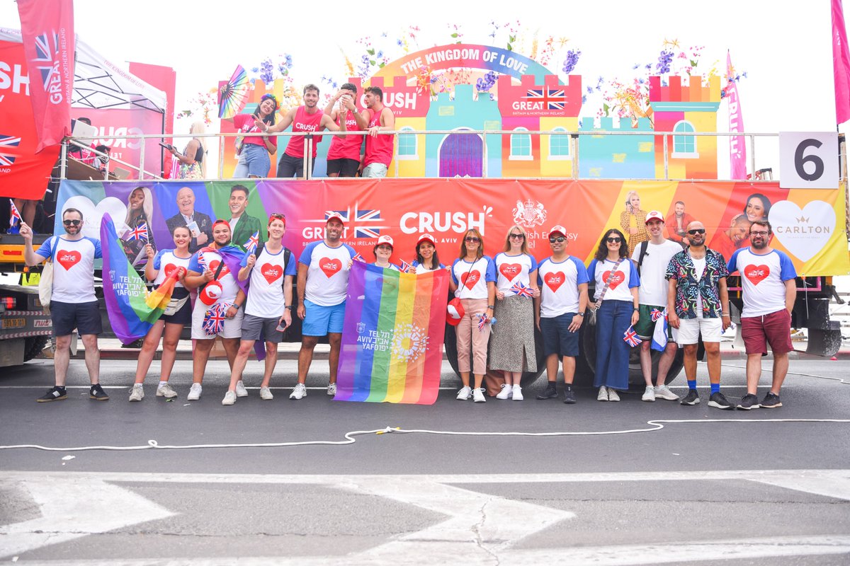 ukinisrael's tweet photo. It's been a week since we had our amazing float in the Tel Aviv ๐ฎ๐ฑ Pride ๐ณ๏ธโ๐ Parade, and we've only just recovered from all the dancing and flag ๐ฌ๐ง waving! Take a look at some of our fabulous pictures!
#GREATLoveIsForEveryone #PrideMatters https://t.co/5xSHNXprwe