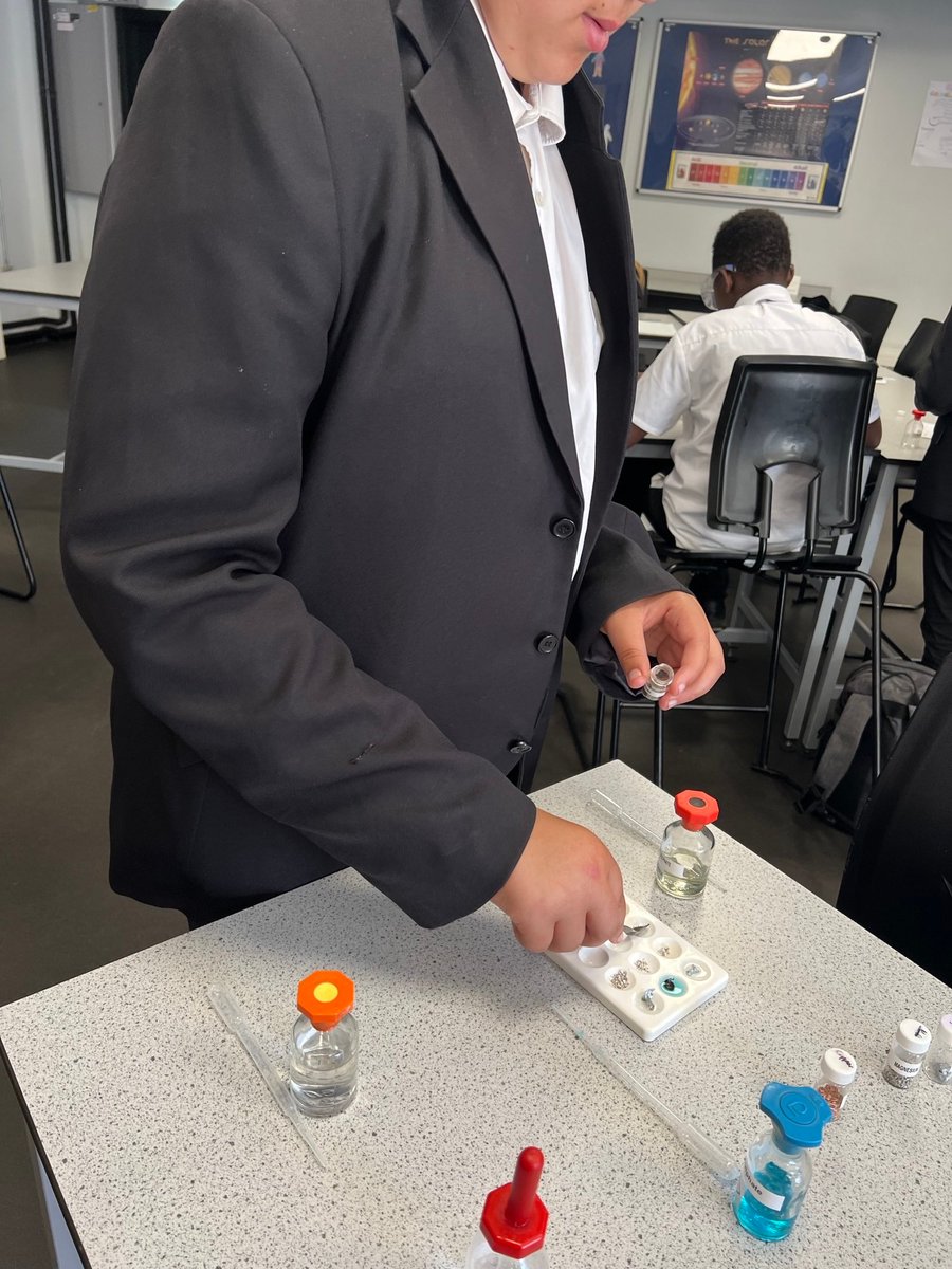 beyondTRNS's tweet photo. Yesterday in Science students were investigating the reactivity of metals and finding out which metals will displace less reactive ones from solution. It was amazing to see our fantastic students engaged in such an amazing lesson. #proudtoberns https://t.co/pBxYtxRv9Y