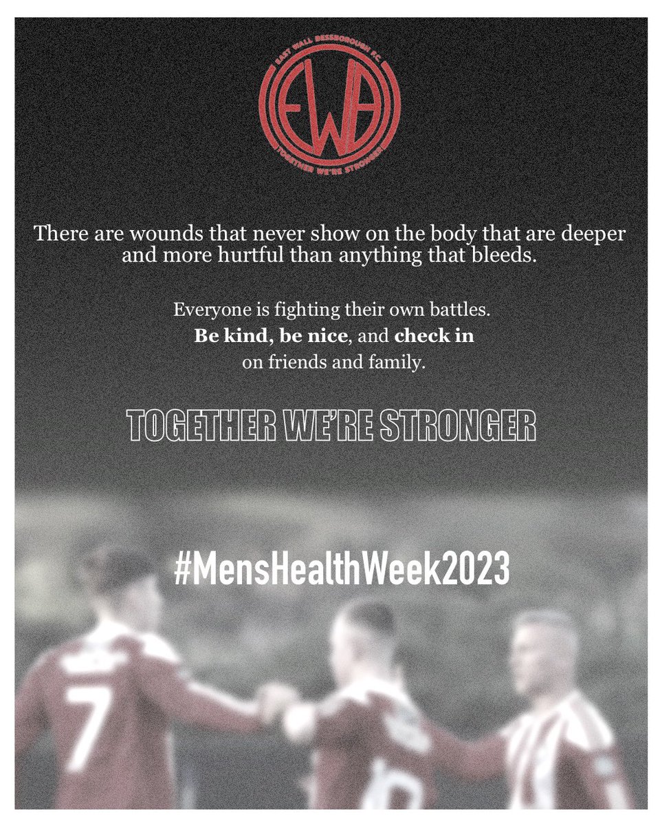Together We’re Stronger❤️⚽️
#MensHealthWeek2023