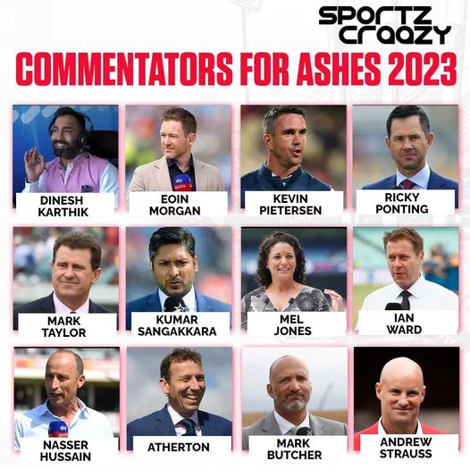 Which one is your favourite commentator?

#Ashes2023 #ENGvAUS #ashescommentators #dineshkarthik #eoinmorgan #kevinpietersen #marktaylor #KumarSangakkara #meljones #RickyPonting #BenStokes #MoeenAli #JoeRoot #SteveSmith #patcummins #jonnybairstow #jamesanderson #stuartbroad…