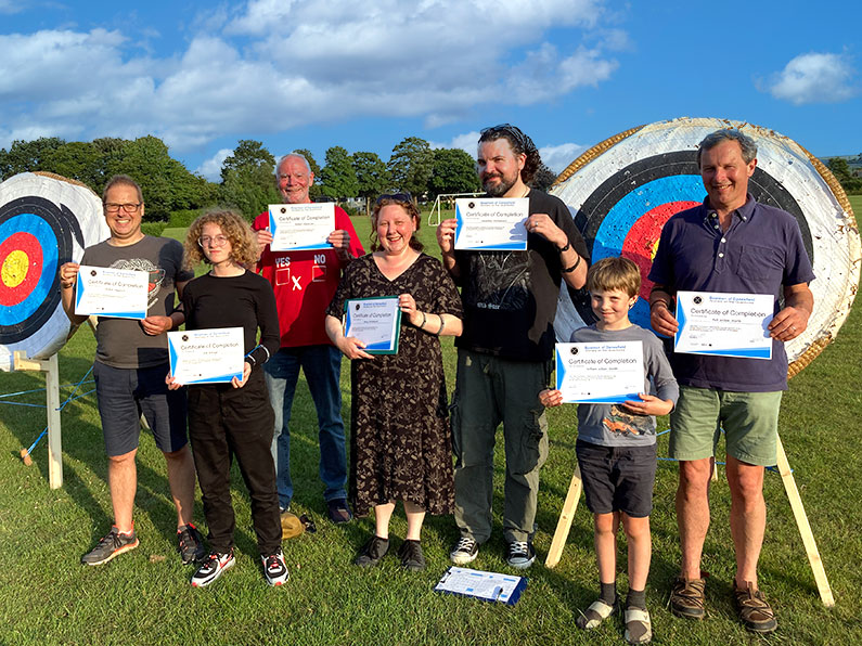 Congratulations to Rob, Zoe, Alex, Jenny, Jonathan, William and Rob on passing the Archery Beginners Course. It will be great to see you progress further. #Minehead, #Watchet #Williton #Taunton #Bridgwater
