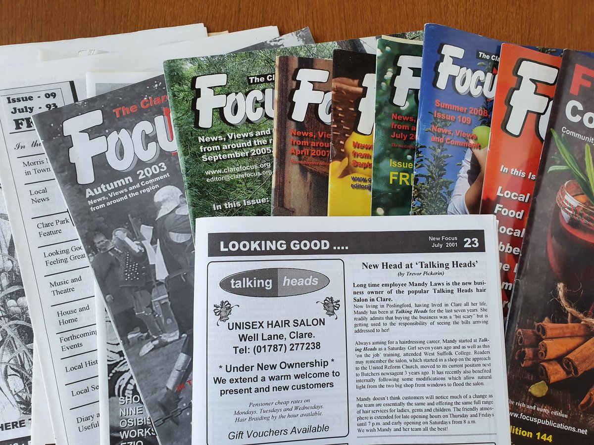 Articles and advertisements in Clare community magazine, Focus were a huge help in establishing information on the previous shops that traded from each premises. Here's an article from 2001. Talking Heads is one of Clare's oldest shops.