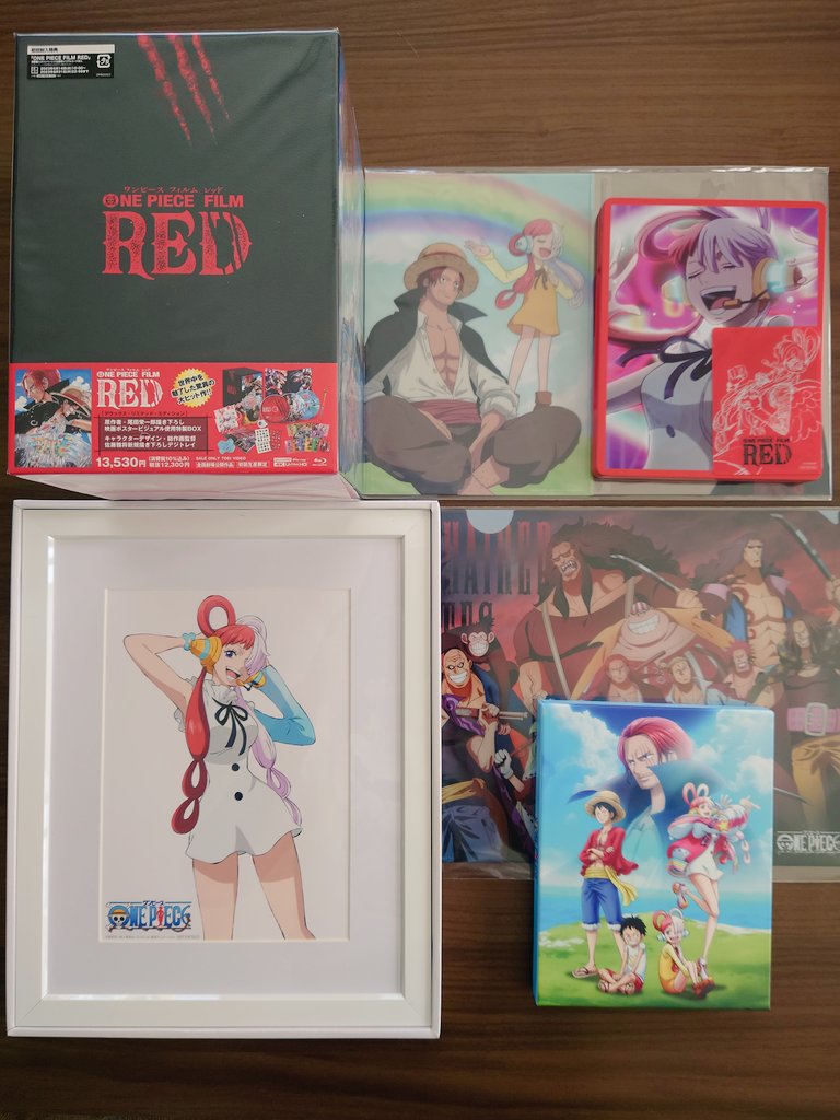 sakura_sanemi's tweet image. ONE PIECE FILM REDのデラックスリミテッドエディション・映画連動特別版が届きましたー🤗❤️
デラックスリミテッドエディション、なんか色々入ってるらしい🤣🤣