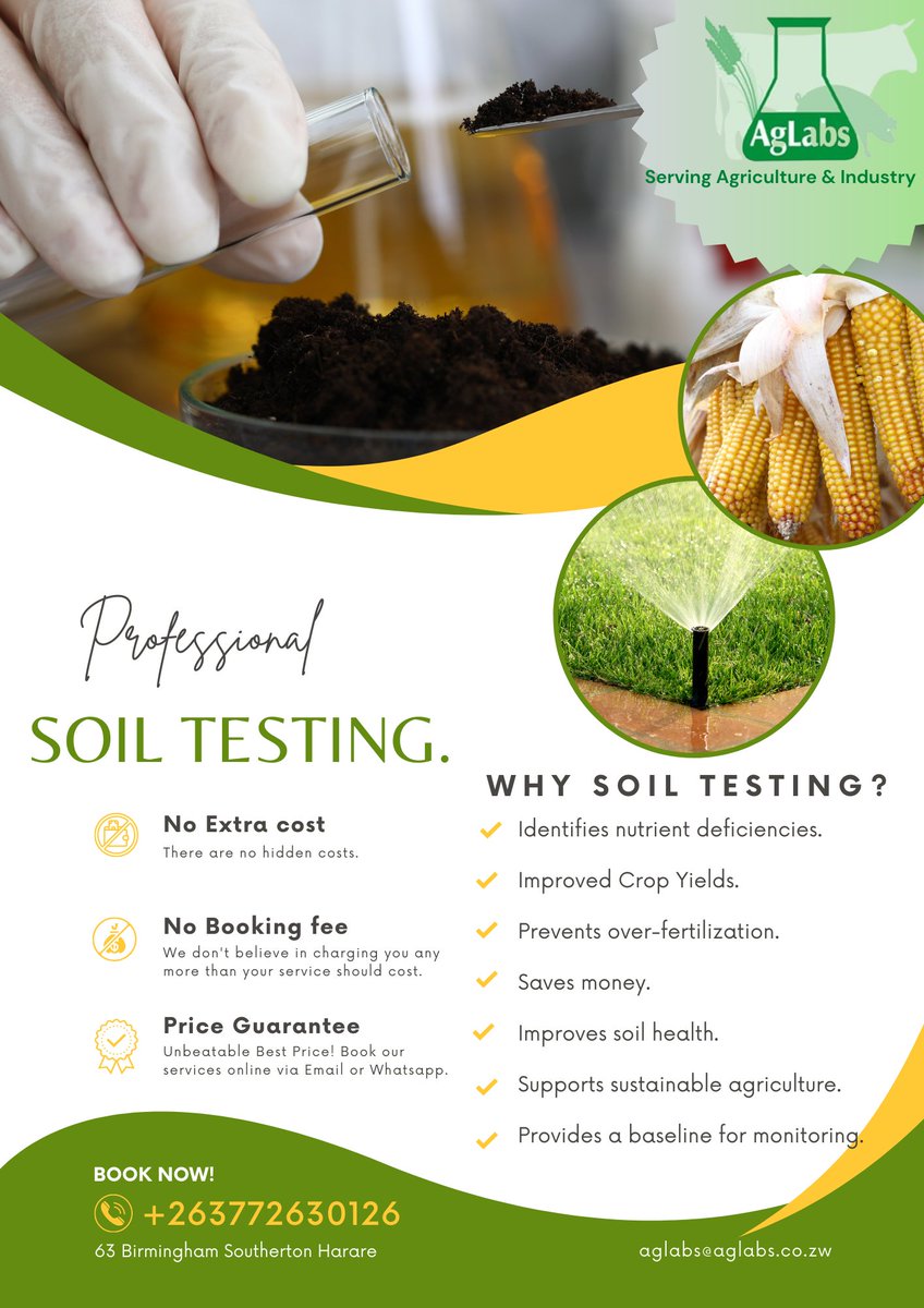 CentreAglabs's tweet image. Looking for accurate and reliable soil testing services? Look no further than our analytical lab! Whether you&apos;re a farmer, landscaper, or homeowner, our soil testing services can help you make informed decisions about your land use and crop management. #soiltesting #analyticallab