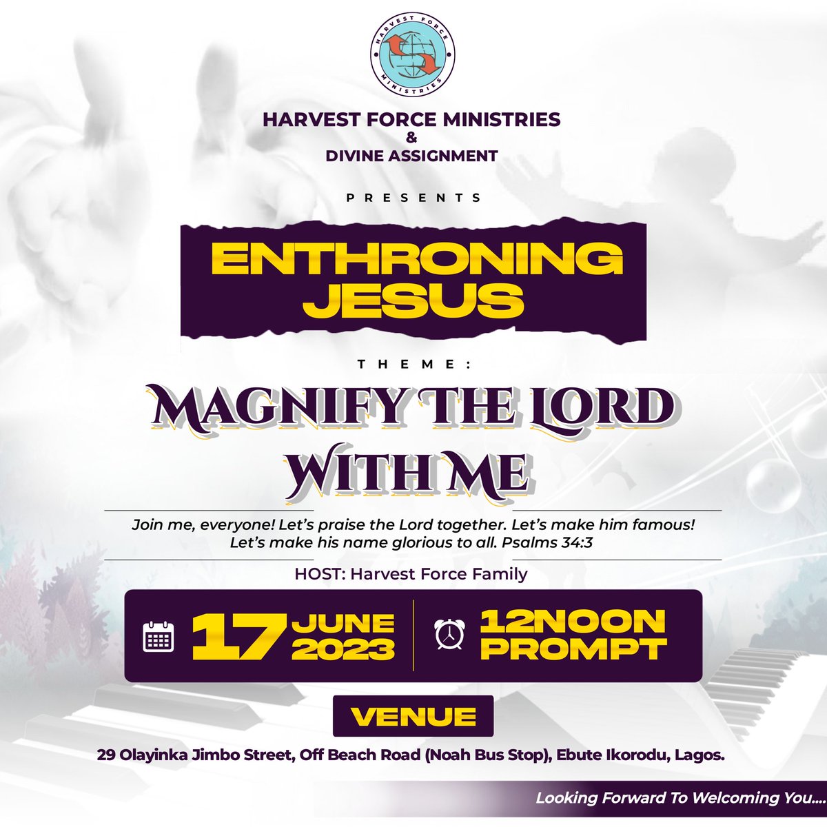 Coming up tomorrow, Come and be blessed 🙏🙏🙏