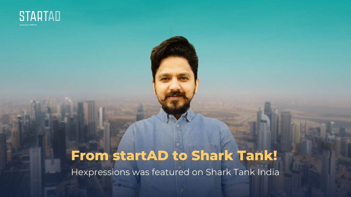 startADNYUAD's tweet photo. Our alumni take the plunge and come out victorious at Shark Tank! 

Congratulations:
- Tutoruu
- Road Bounce
- Esaal
- Hexpressions

We're incredibly proud to see you making your mark in the world of entrepreneurship. https://t.co/HZuvE2Wnwc
