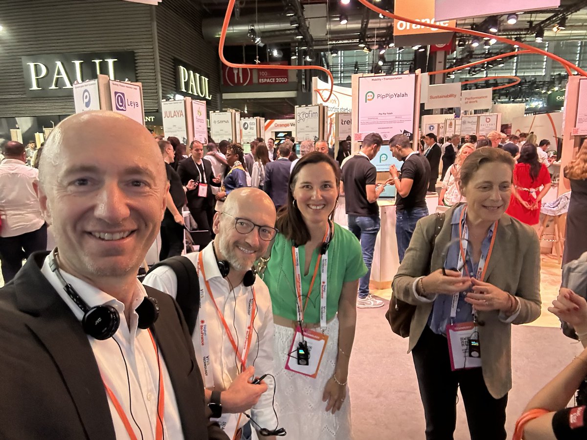 jmthibaud's tweet photo. Finance at the cutting edge of #technology 🙌
So inspiring to discover the latest innovations with the #orange finance team at #VivaTech2023
The main topic of this edition? AI! Clearly, AI isn't coming, it's here! 
@constance_gest @DorotheVignalo1 @CorentinMaigne @mattbouchery https://t.co/O1BeuIaLzd