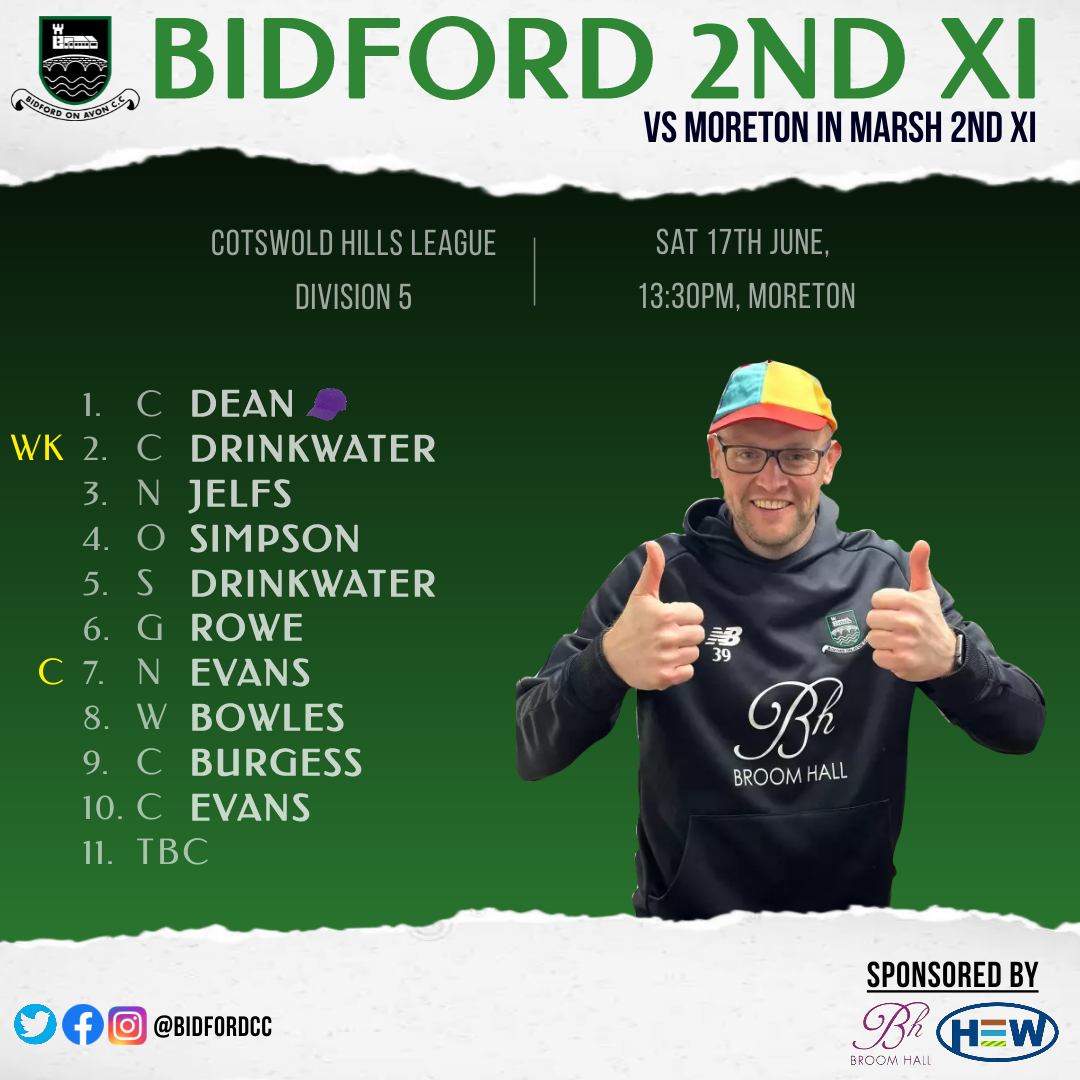 Second string on the road to <a href="/moretoncc1/">moretoncricketclub</a> 

G.Clayson now available (No TBC)