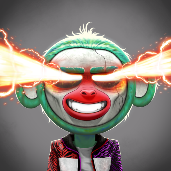 DrHeref's tweet photo. @J12Hawks @OnChainMonkey We like the #laser eyes !RISE @OnChainMonkey , can't wait to see this on @osura_com and Dimensions! https://t.co/rHES6ekZR0
