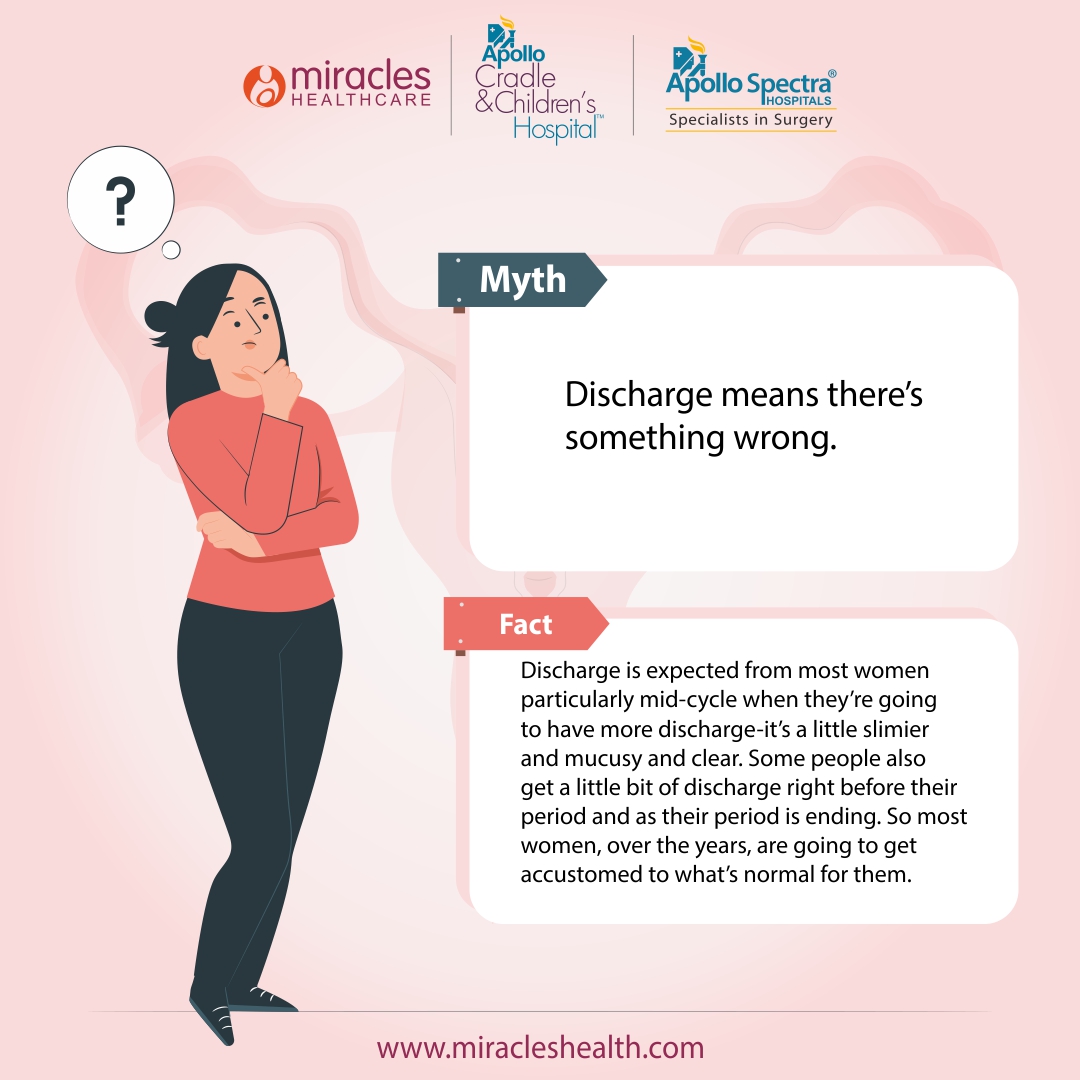 miracles_health's tweet photo. White discharge is a common occurring and can happen for a myriad of reasons. Consult an expert to know whether you should be worried about it.
#myth #fact #pregnancylife #bustingmyths #discharge #miracleshealthcare https://t.co/HXumqjfOlq