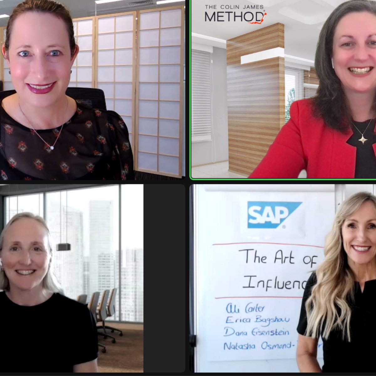 CJamesMethod's tweet image. Teamwork makes the dream work! 💪  

Collaborating with my fellow facilitators Ali, Dana &amp;amp; Natasha to bring our combined expertise and creativity to deliver a powerful training experience!

#teamwork #communication #leadership