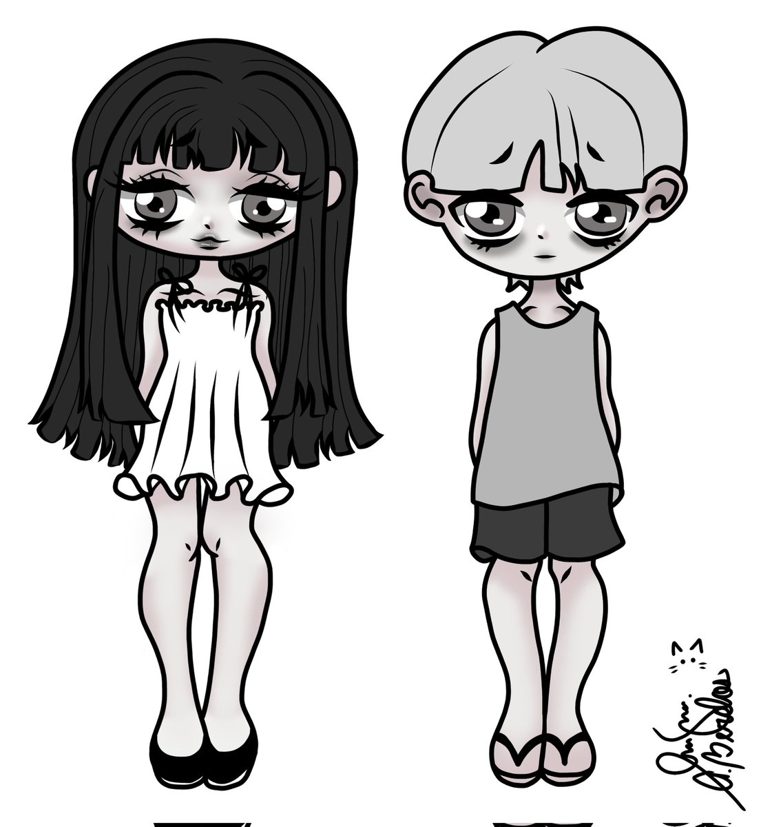 annamingmeow's tweet photo. I draw a boy. They look so cute together 🖤

#ibisPaintX #digitalart #digitalartstyle #oc #illustrationart #supportartist https://t.co/sWxXnjelfs