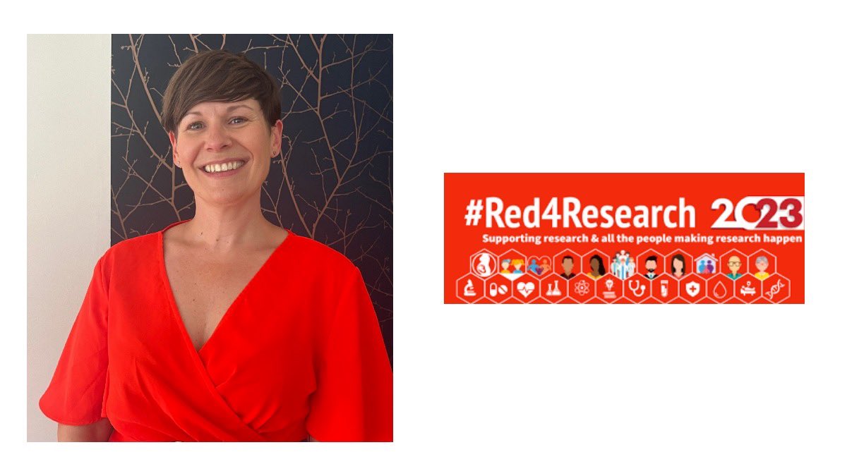 On #Red4Research day, I’m looking forward to seeing all our staff together for the first time in a long time! #NHS75 #BePartOfResearch
