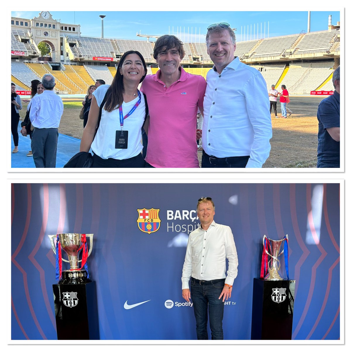 Thank you Nuria Fenech and Julio Salinas for your hospitality. EMboost is looking forward to the new season of FC Barcelona at the Olympic stadium!

#sportstravel
#eventsenreizendieraken
#emboost
#fcbarcelona
#mesqueunclub