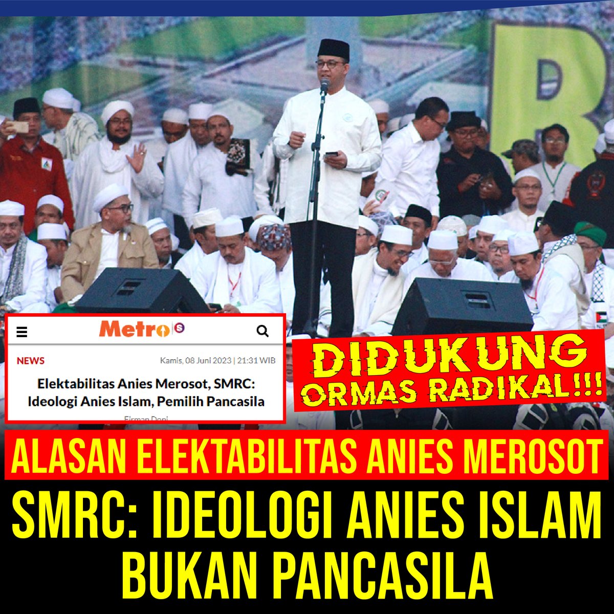 fannyalisaa's tweet photo. Alasan Elektabilitas Anies Merosot, SMRC: Ideologi Anies Islam, Pemilih Pancasila
Nunung
Jahat
Hujan https://t.co/BBcqgFgGYb
