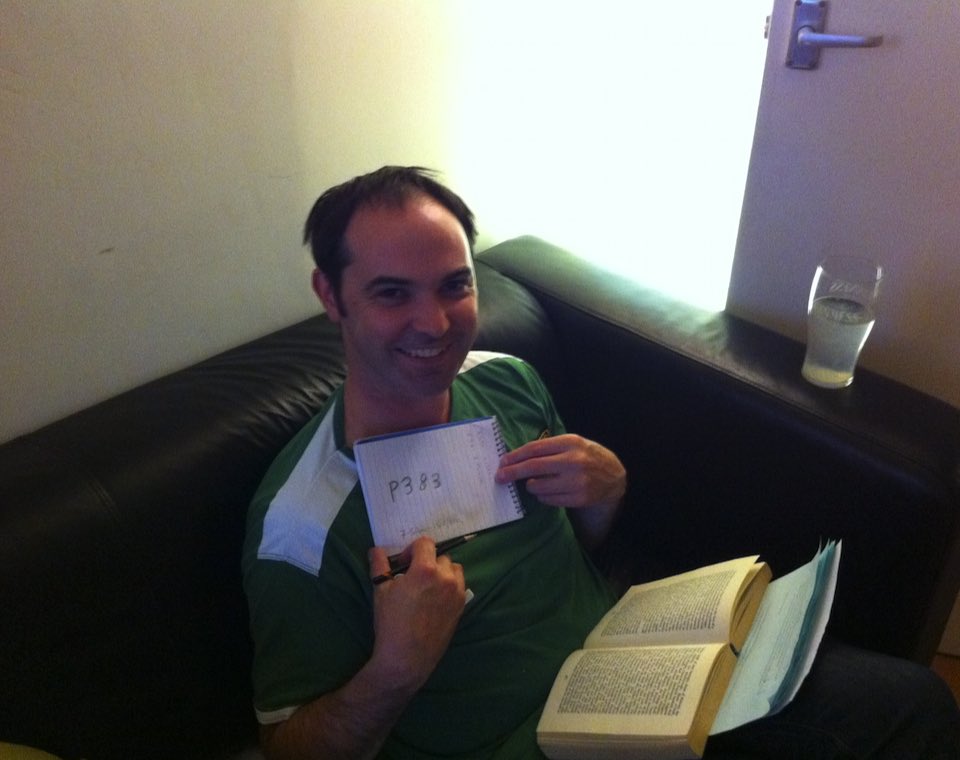 frankkiely's tweet photo. Throwback Bloomsday. In 2011 having a drink with a friend @DedalusStephenJ , I told him I had just joined twitter. He thought it would be funny to pretend to be characters from a famous book like Sherlock Holmes &amp; Watson. I said it would have to Ulysses in real time @BloomPoldy https://t.co/pXzrxz1hGs
