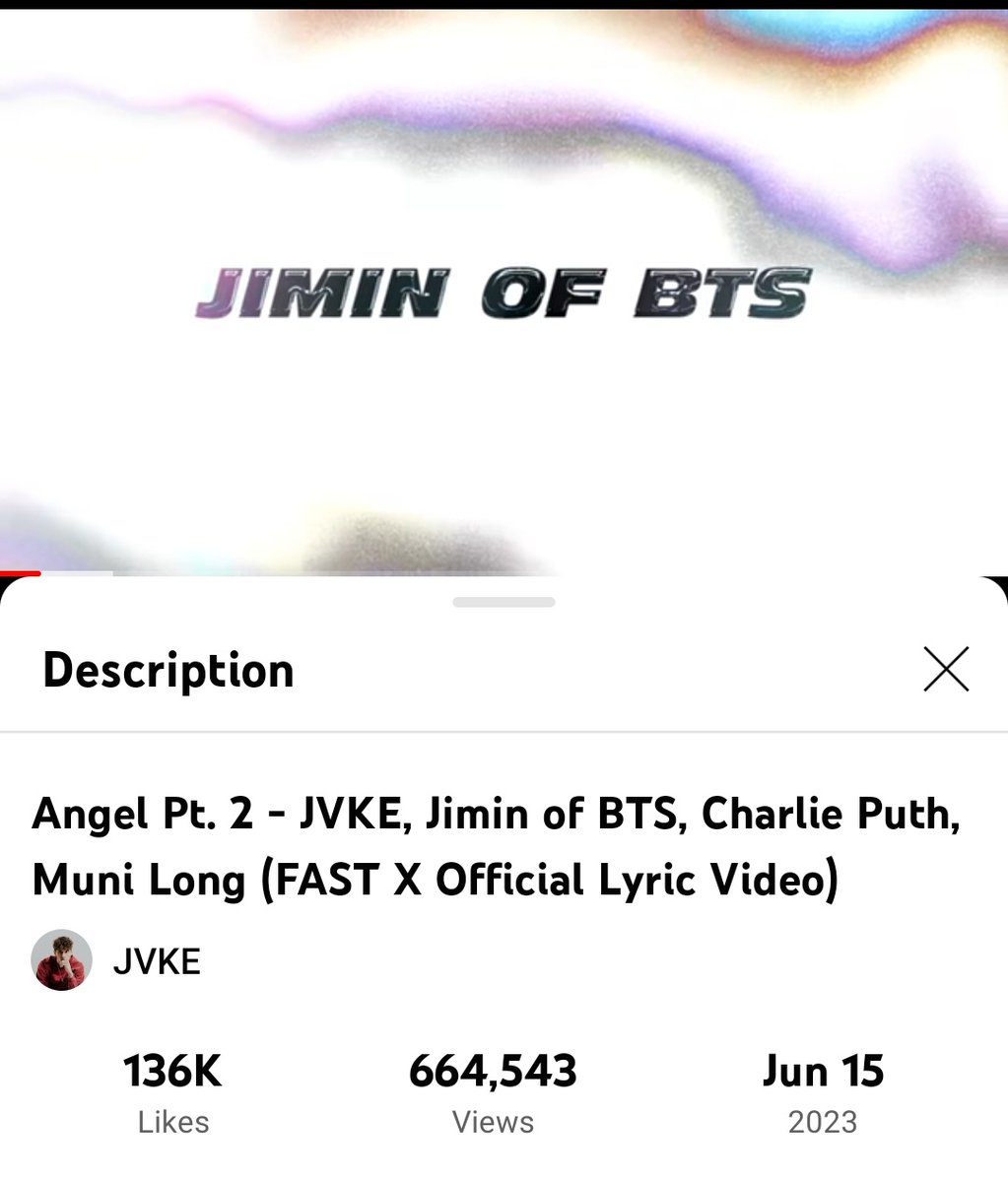 ANGEL PT.2 OFFICIAL LYRIC VIDEO ONLY NEEDS 336K VIEWS MORE TO REACH 1 MILLION VIEWS 🚨🚨

Who's with me to get thr video to 1 Million views before 24 hour mark ends❗❗❗

🎥 : youtu.be/V3UVnMBKnpI

KEEP STREAMING ❗❗❗🏃💨