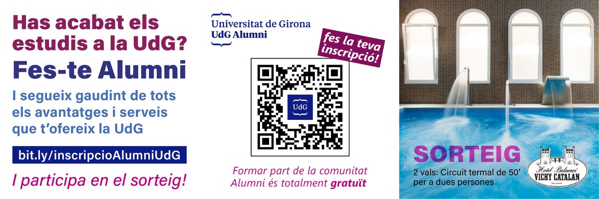 UdG Alumni (@udgalumni) on Twitter photo Felicitats a tot l'estudiantat de <a href="/UdGLletres/">Facultat de Lletres UdG</a> que heu finalitzat el grau!
Ara teniu l'oportunitat de sumar-vos a la comunitat <a href="/UdGAlumni/">UdG Alumni</a> i seguir gaudint de tots els avantatges que us ofereix la UdG.
👉 alumni.udg.edu Felicitats a tot l'estudiantat de <a href="/UdGLletres/">Facultat de Lletres UdG</a> que heu finalitzat el grau!
Ara teniu l'oportunitat de sumar-vos a la comunitat <a href="/UdGAlumni/">UdG Alumni</a> i seguir gaudint de tots els avantatges que us ofereix la UdG.
👉 alumni.udg.edu