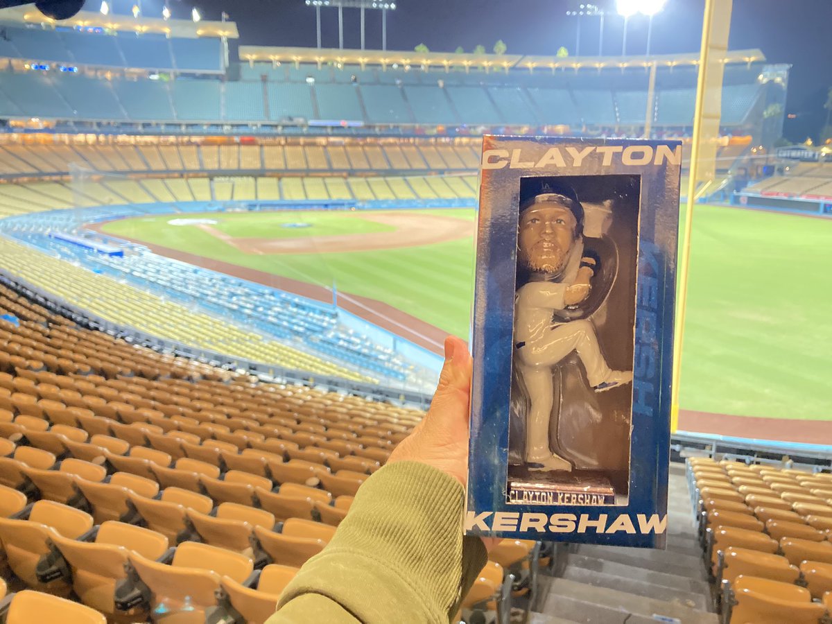 Dodgers won and I got my Kershaw bobblehead 😮‍💨🔥🫡💙