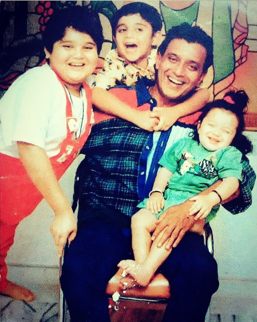 Happy Birthday, #MithunChakraborty (16/06). In this photo, he is with kids. What are your favourite Mithun Chakraborty films? @namachaks @Mimoh_Diancer