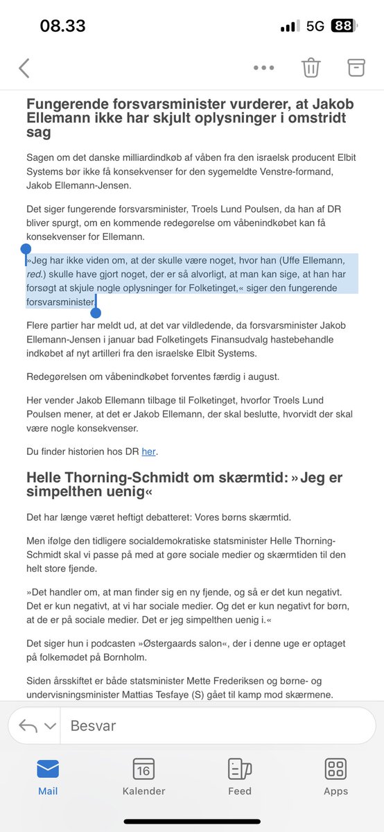 Uffe Ellemann er ren! #dkpol