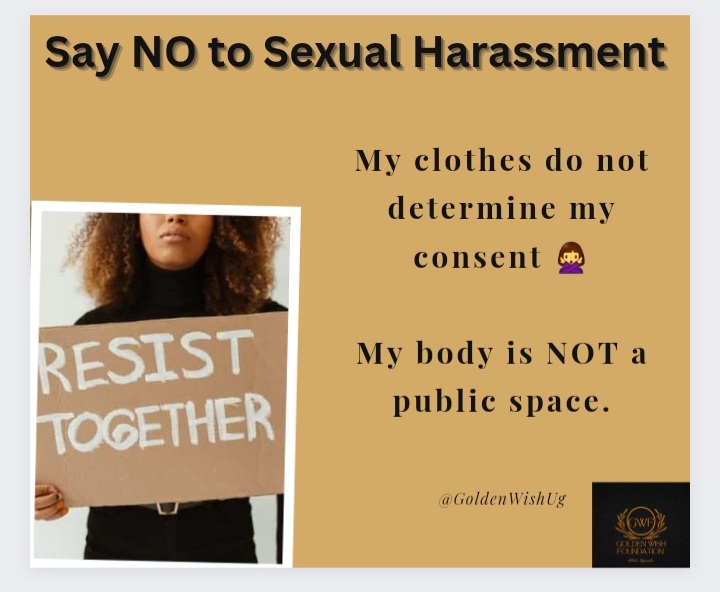 GoldenWishUg's tweet photo. If we're to blame sexual harassment victims because of their dress code, then it should be thesame case with banks for any bank robberies since they portray provocative marketing content.🙅♀️💪
#RespectMyChoice
#SayNoToSexualHarassment https://t.co/nsQdbcHqnH