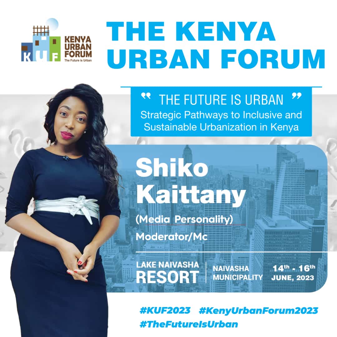 📢📢Good morning from #TeamKuf2023. 
Meet <a href="/ShikoKaittany/">Shiko Kaittany</a>, a media personality and communications expert, she is our moderator.

#KUF2023
#TheFutureIsUrban
#KenyaUrbanForum2023 
#KenyaUrbanForum