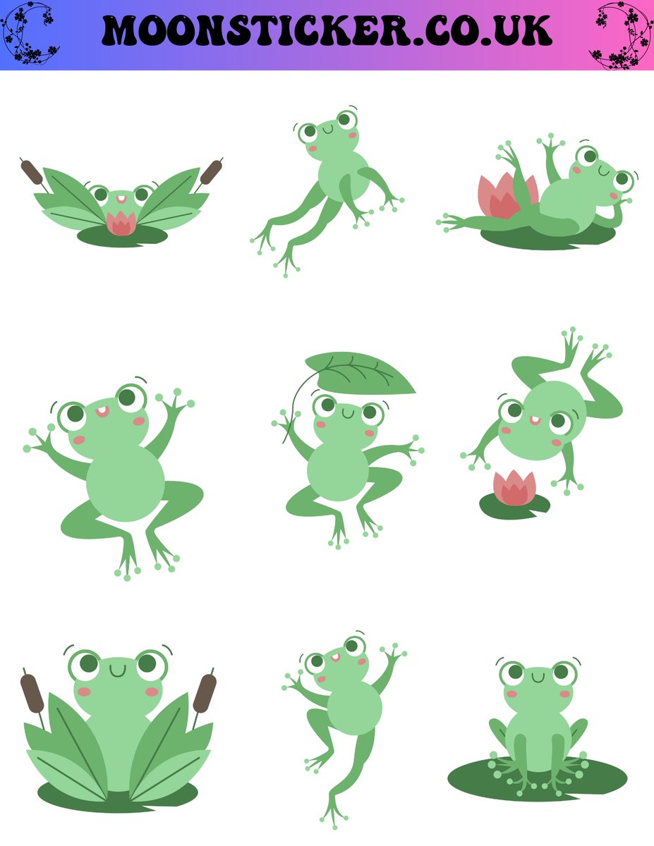 tbcreationsuk's tweet photo. Excited to share the latest addition to my #etsy shop: Cheerful Frog Sticker Sheet - Set of 9 Joyful Froggy Stickers or Magnets - Cute and Colourful Frog Decals for Scrapbooking https://t.co/2GRUQYLatW #cardmakingstationery #frogstickers #froggydecals #cutefrog #playfulfrog https://t.co/cybQLgHr3F