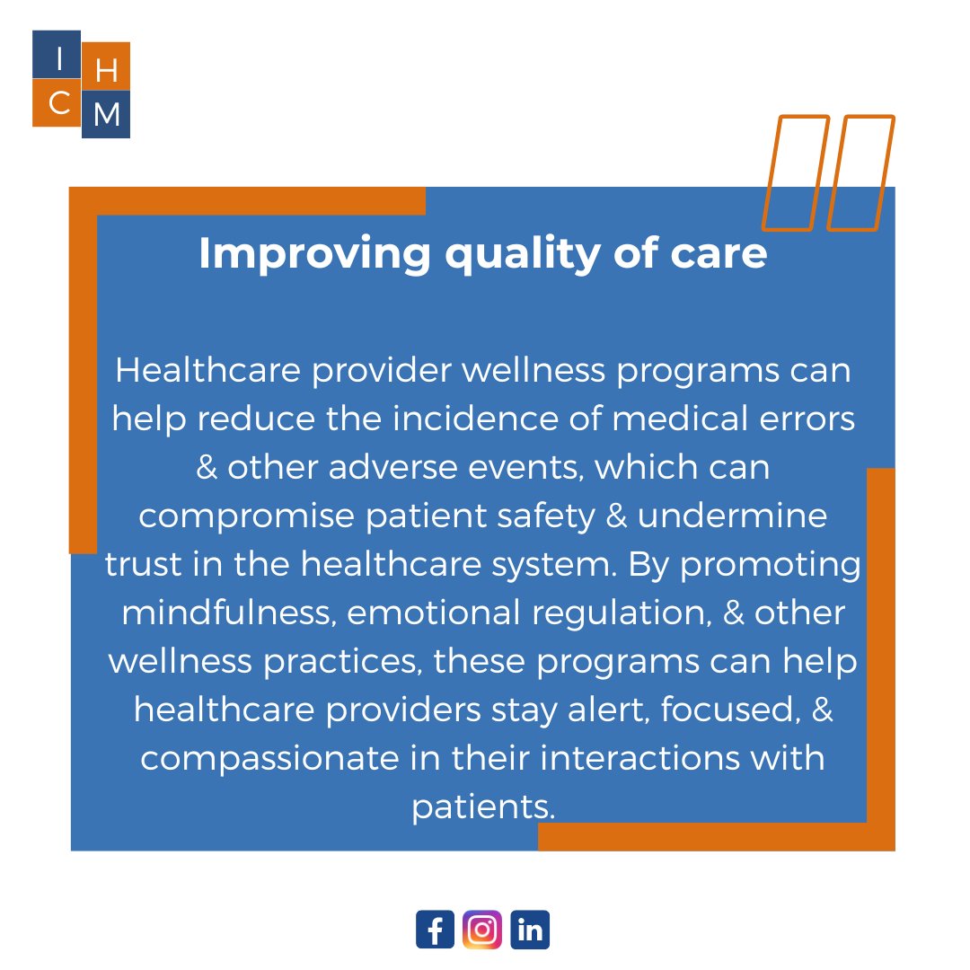 #Healthcareproviders who are #emotionally, #physically #exhausted or stressed are more likely to experience #burnout, which can impact their ability to provide #qualitycare to their #patients. 
(1/2)