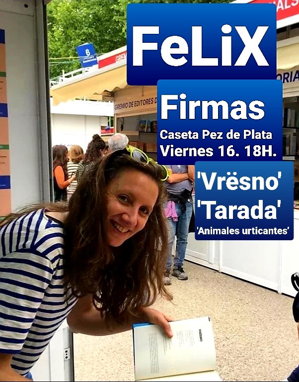 ¡Hoy!

@pezdeplata 
@FeLiXixon 

#felix2023 #firmas #feriadellibro #autoras #escritoras #libros #leer #queleer #novelas #lecturas