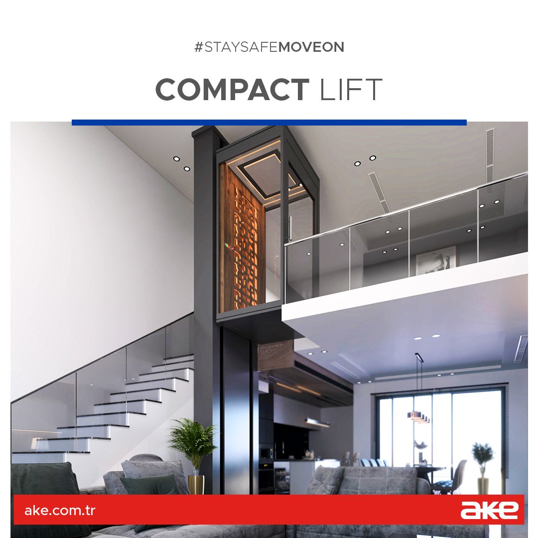 AkeSistem's tweet image. Specially produced for indoor use, Compact Lift is preferred in duplex apartments and villas with its 150 kg carrying capacity, high performance and superior safety features.

 #AKE #compactlift