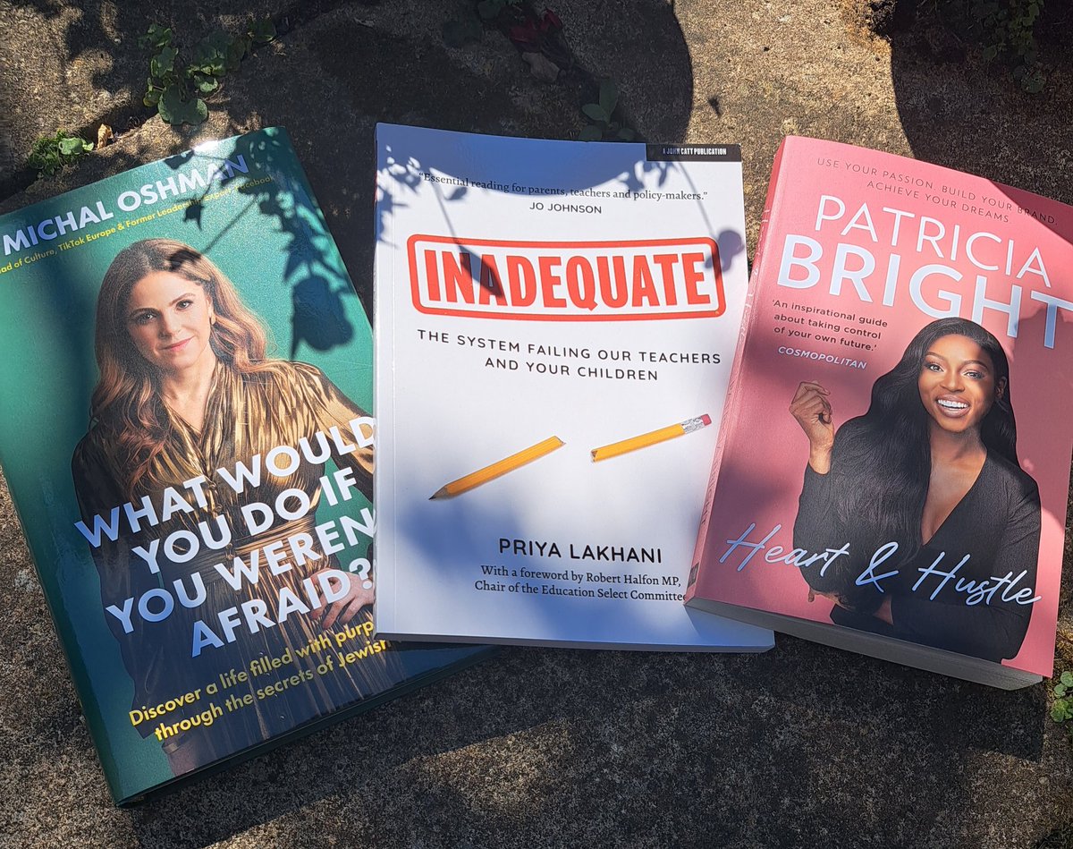 Going to be spending my afternoon starting to  read books from these awesome women <a href="/MichalOshman/">Michal Oshman</a>  <a href="/priyalakhani/">Priya Lakhani OBE</a> and <a href="/PattyOLovesU/">Patricia Bright</a> Thanks to <a href="/Mailchimp/">Intuit Mailchimp</a> I got to hear them speak at #FromHereToThere but also got there books thanks to a great game we played through  <a href="/mailchimpevents/">mailchimpevents</a>