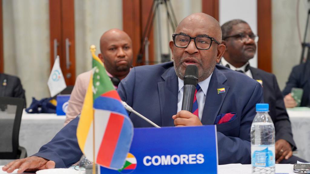 UK_AfricanUnion's tweet photo. Huge week for the #Comoros #BlueEconomy #SIDS and coastal states across the continent 🏝️🐟
The 🇬🇧 was delighted to participate and looks forward to progress of the #MoroniDeclaration at the Climate Action Summit in Kenya and COP28 🌍🍃 https://t.co/UuFvXGJP4D
