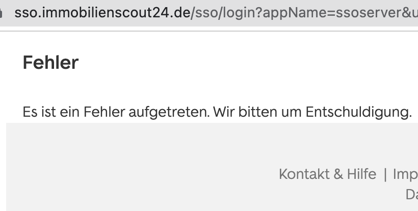 ArmandGrillet's tweet photo. @Immobilienscout It is impossible to change my email address, I am getting this error message when clicking on "Änderung bestätigen" in the "Bestätigen Sie Ihre neue E-Mail-Adresse" email I received to the email address I would like to use. https://t.co/qzilm7ndib