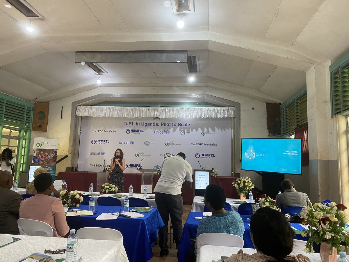 MunyEdie's tweet photo. Honored to join education leaders from @Educ_SportsUg , practitioners, and @TaRL_Africa  experts at the "TaRL in Uganda, Pilot to Scale" event hosted by @VVOBinUganda  @VVOBvzw #TaRL is an innovative approach to accelerate progress in foundational learning. #EducationLeadership https://t.co/TIBCecri8p