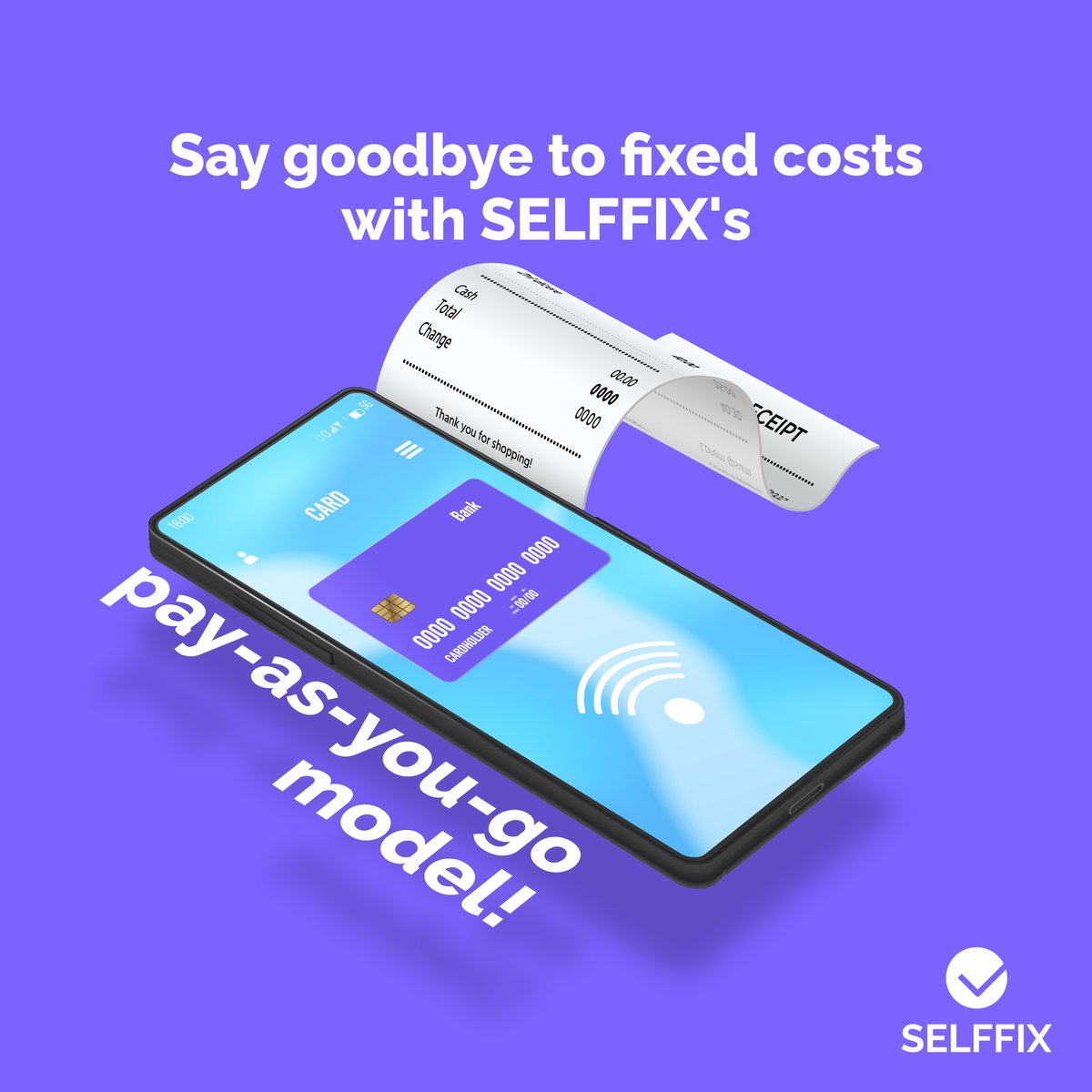 Pay as you go without fixed costs with #Selffix.

Selffix ile sabit maliyetler olmadan kullandıkça ödeyin.

#smartsolutions #RemoteServicePlatform #AI #AR