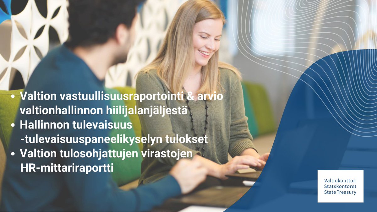 Tervetuloa <a href="/Valtiokonttori/">Valtiokonttori</a>'n tietojohtamisen ajankohtaiskatsaukseen tiistaina 20.6. klo 15-16.

Osallistumislinkki tapahtumasivulla: valtiokonttori.fi/tapahtumat/tie…

#tietojohtaminen