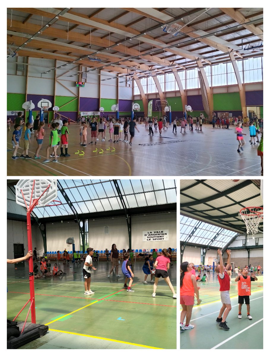 USEP_61's tweet image. Multi rencontres a Argentan ! 
🏀Basket Ecole pour 6 Écoles du secteur avec les 200 C2 à Jidouard avec atelier/match et les 150 C3 à Pelchat pour un tournoi! Merci au club, comité pour l'orga !!
🧭Maternelle orientation pour 3 écoles et 90 C1 au parc du plan d'eau !!