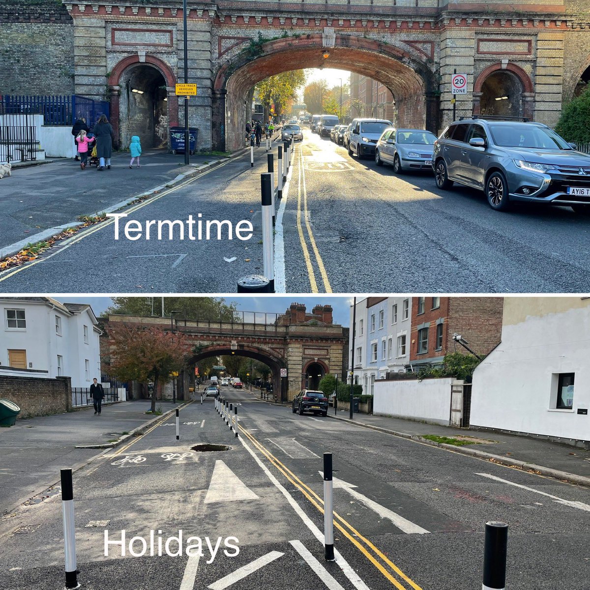 2/2 If we ever want #cleancities, #healthystreets #healthykids we have to do more to tackle this. We need more sustainable choices for families, while making car-travel less convenient.

🛴 Active travel
🚲 Cargo-bikes
👩‍👧‍👦Journey-sharing
🚌 School buses 
🚊 Public transport