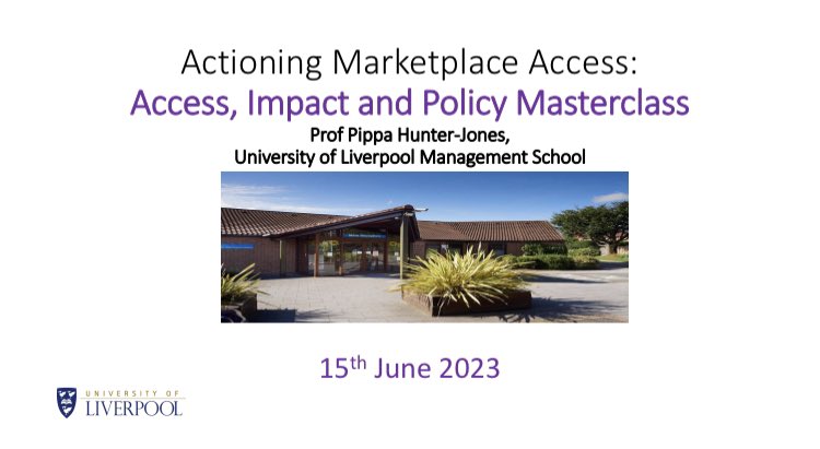 “We all need times to stop and think when doing impactful research”. 

Wise words from #ProfessorPippaHunterJones in our final and fantastic <a href="/Acad_Marketing/">Academy of Marketing</a> Masterclass last night where we discussed all things access, policy and impact!👍👍👍