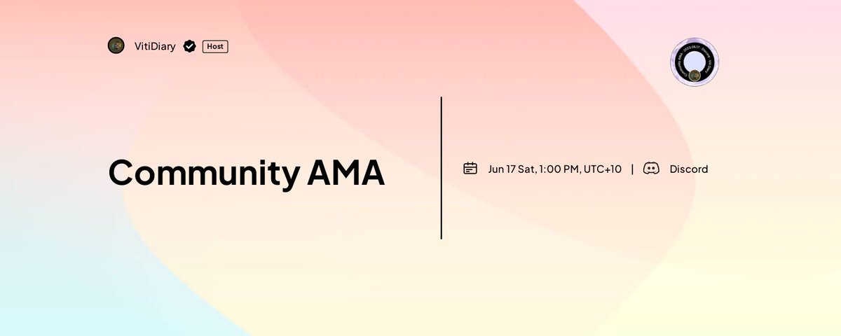 VitiDiary's tweet photo. 🔔#VitiDiaryAMA is going LIVE! Want to know more about game modes and leaderboard tactics?   

🎁Join us on Discord and stand a chance to win 1 of 3 exclusive Viti Passes! https://t.co/6qAlChFqVA 

🍷Perfect opportunity for newcomers to learn &amp; win! 
#Web3Gaming  #Giveaway https://t.co/F1DJprSfvk