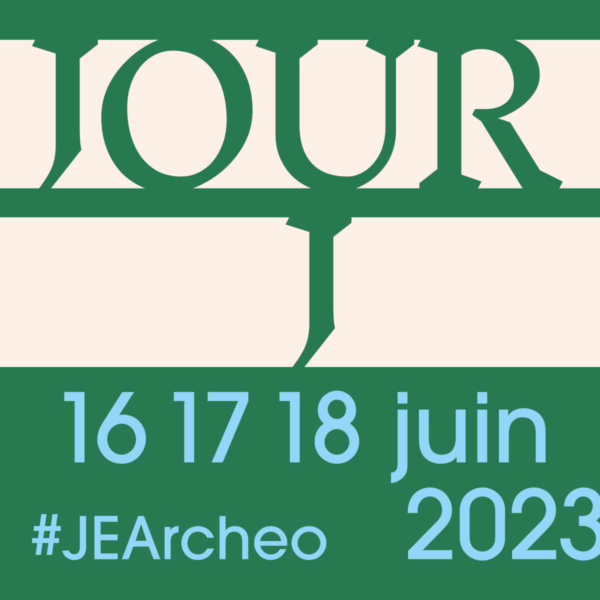C'est parti ! 🥳
Les #JEArcheo édition 2023 sont ouvertes partout en France et dans 33 pays européens !

Visites de chantiers de fouilles, rencontres, expositions... il y en a pour tous les goûts !

Trouvez votre programme du week-end 👉 journees-archeologie.eu