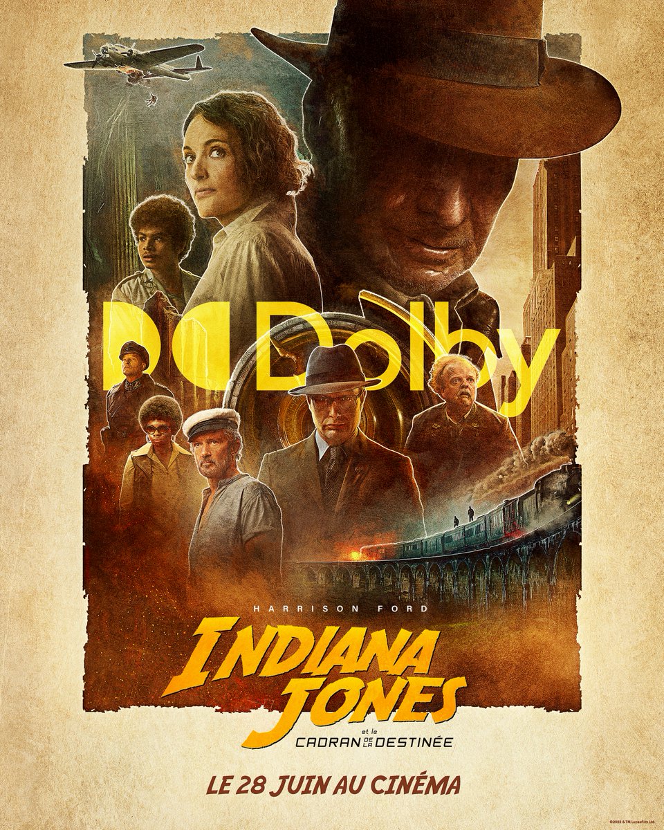 DisneyFR's tweet photo. Paré(e)s pour une nouvelle aventure ? #IndianaJones et le Cadran de la Destinée, dès le 28 juin en salles Dolby cinema. https://t.co/1Fi6rYfKTx
