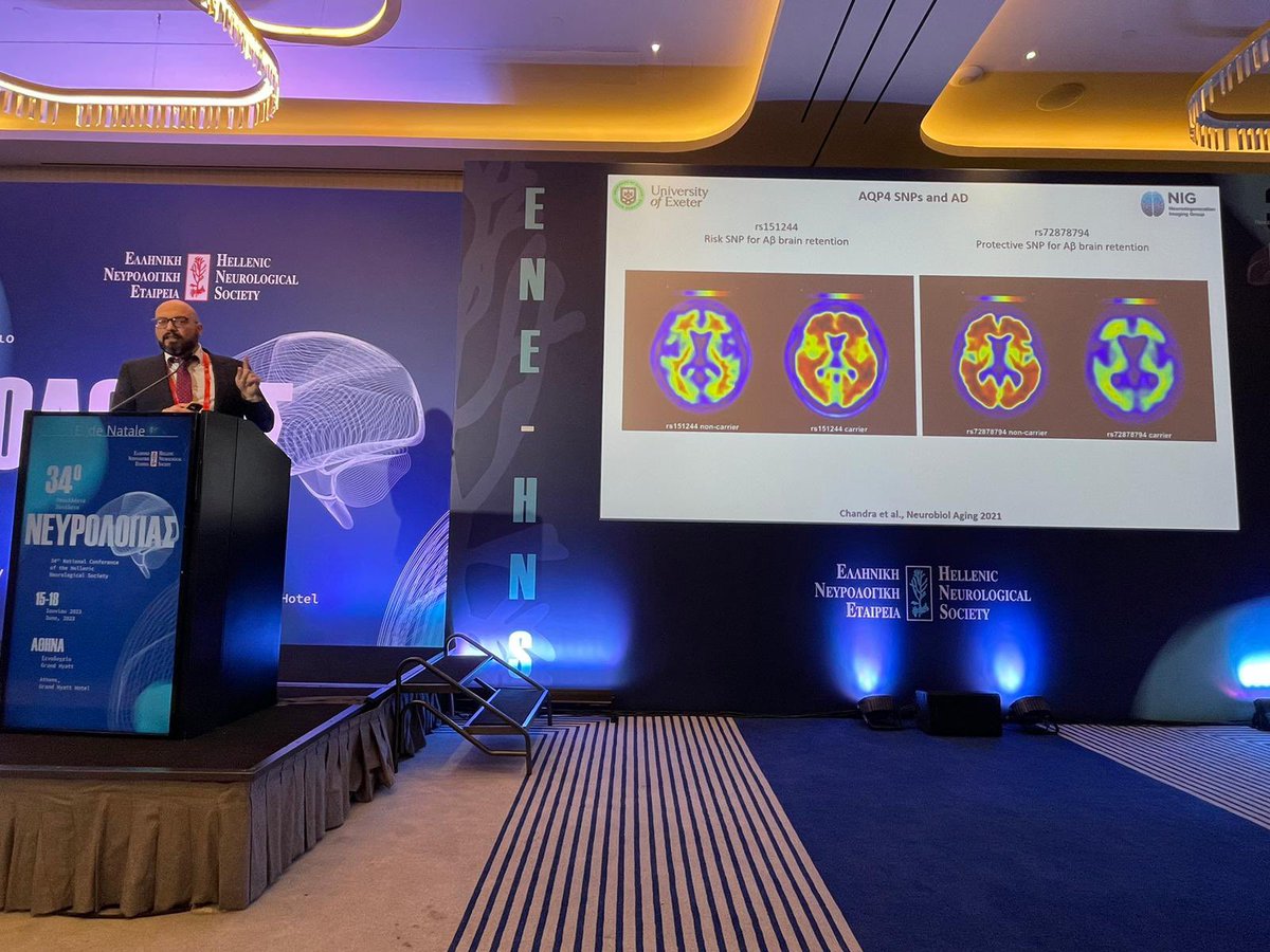 PolitisNIG's tweet photo. Fantastic talk by @DeNataleER at the 34th National Conference of the Hellenic Neurological Society on the role of the #glymphatic system in neurodegenerative disorders #Parkinsons #Alzheimers #Neurology #research #neuroimaging @ExeterMed https://t.co/KRry8mNzaT